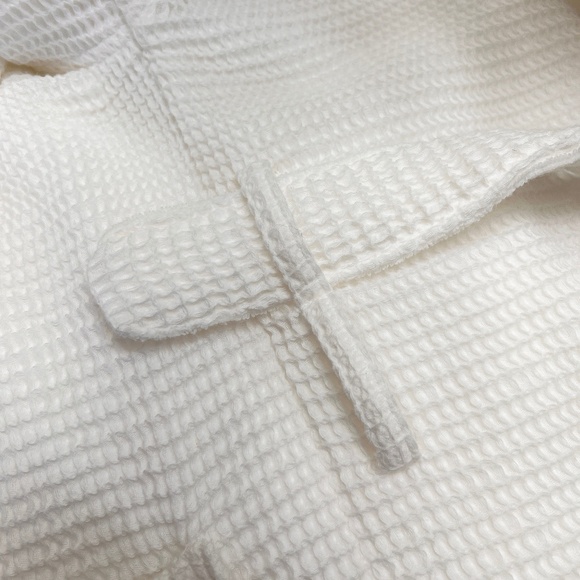 *Womens Turkish Cotton Waffle Spa/Bath Robe with Shawl Collar, Size S/M - Picture 5 of 7